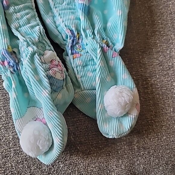 Vtg Osh Kosh Bgosh Snowman Courderoy Overalls Matching Turtleneck Snowball Feet - Picture 7 of 14